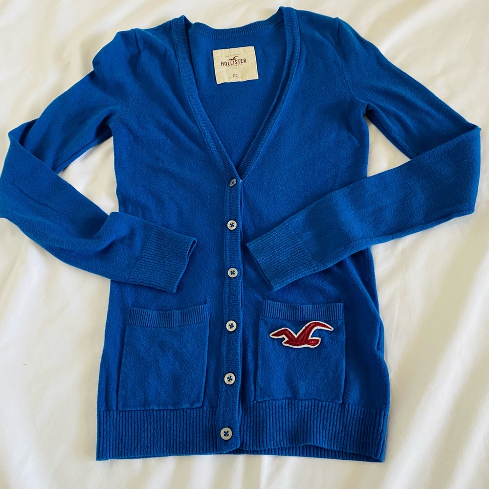 Vintage 90’s Woman’s Hollister V-Neck button down Cardigan, Sz. Small
